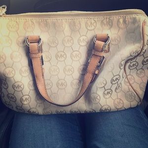Tan micheal kors bag